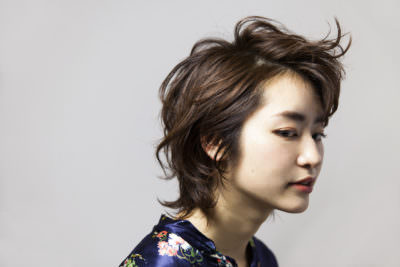 大阪　中崎　RICCA 美容室　ヘアカタ　ウルフ　ボブ　レイヤースタイル