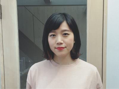 大阪　美容室 RICCA  スタッフ　ボブ　黒髪