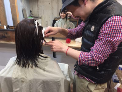 大阪　中崎　美容室　RICCA レザーカット